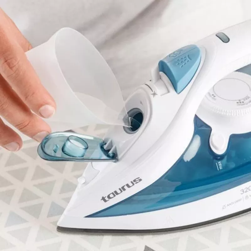 Ferro da stiro Taurus BALI 3200 X-SLIDE con piastra in ceramica, 3200 W, blu, bianco