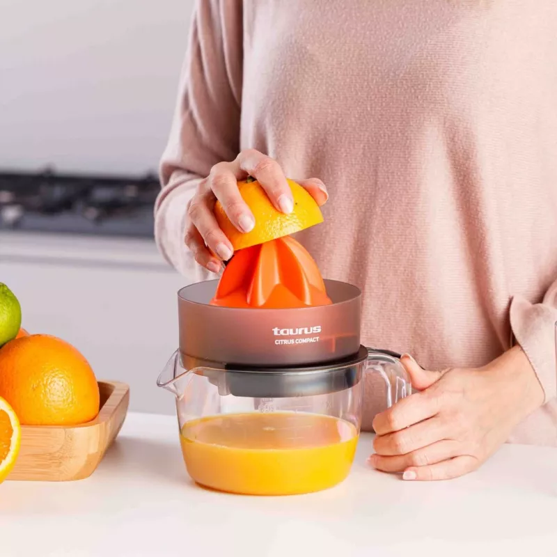 Taurus CITRUS COMPACT Spremiagrumi elettrico 30 W nero, arancione, trasparente