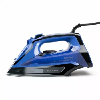 Taurus Quios 3000 Ferro da stiro con piastra in ceramica, ferro a vapore e a secco, 3000 W, nero, blu