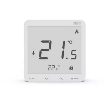 Tech Sterowniki R-8s PLUS termostato ambiente wireless, bianco
