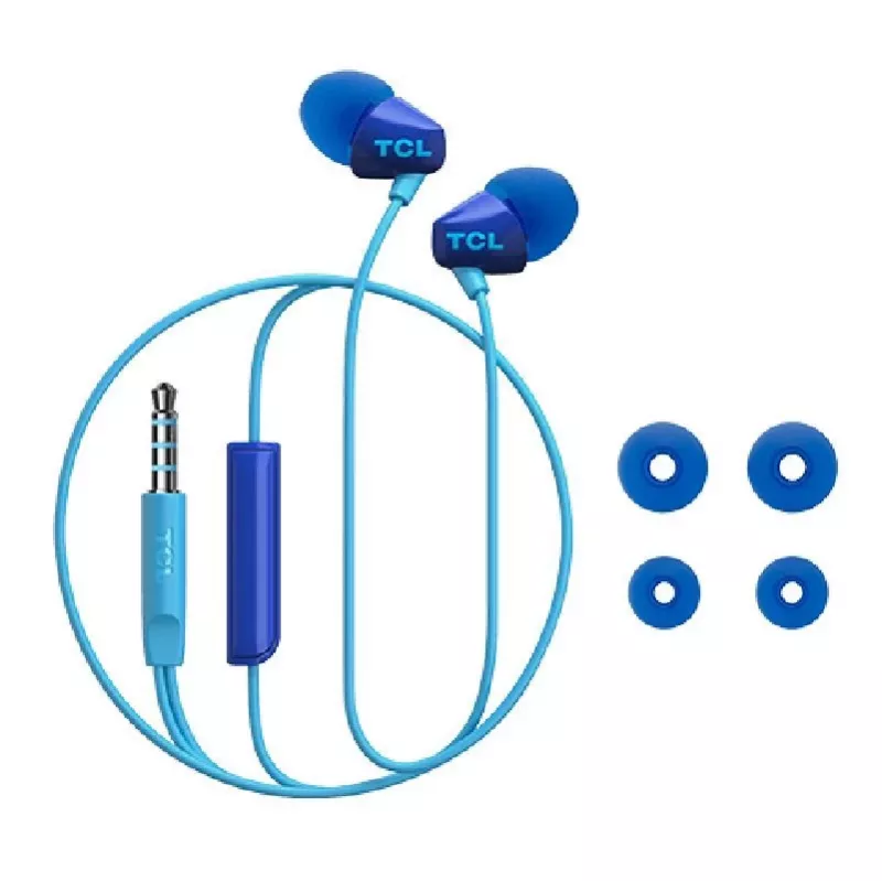 TCL SOCL100BL Auricolari in-ear con cavo blu