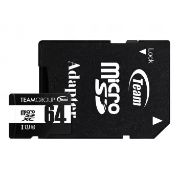 Team Group GO Card microSDXC 64 GB Class 10 UHS-I U1 con adattatore SD