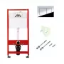 Tece Frame 9400412 con placca di azionamento e guarnizione per WC sospeso