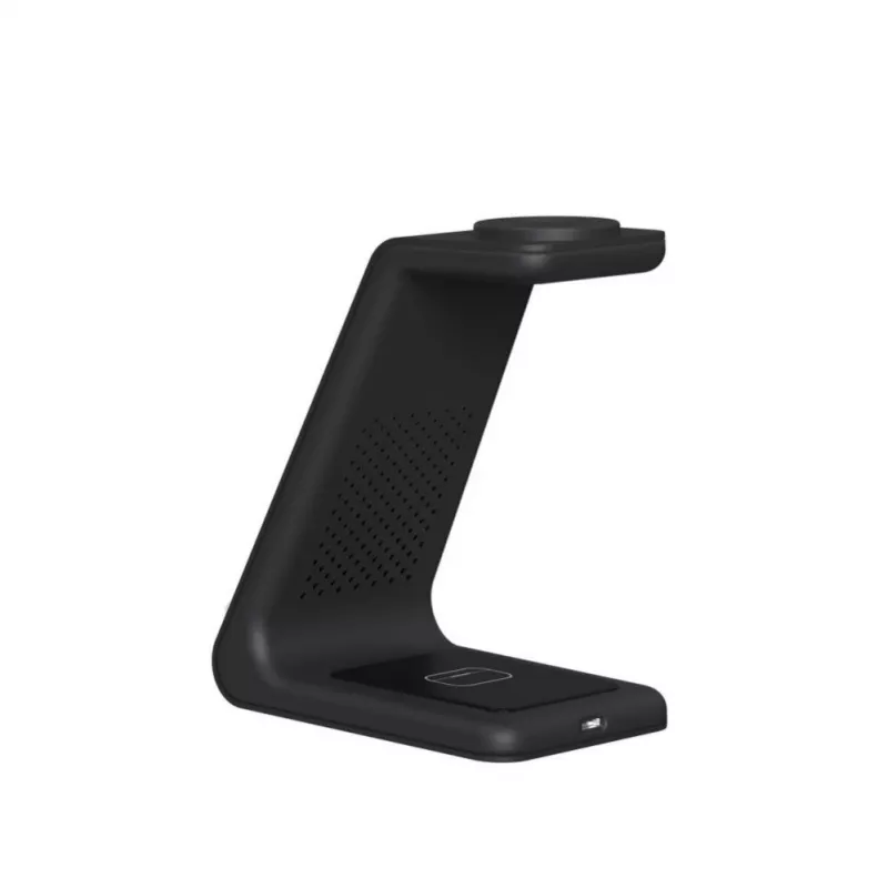 Tech-Protect A8 supporto di ricarica wireless 3-in-1 10W per smartphone, cuffie, smartwatch - nero