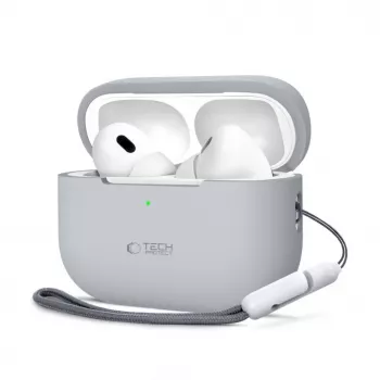 Tech-Protect Custodia in silicone Apple AirPods Pro 1 / 2 grigio