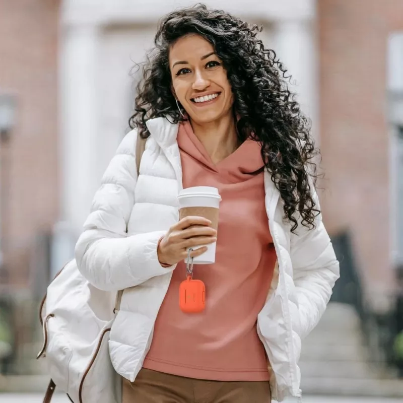 Tech-Protect custodia in silicone con gancio per Apple AirPods Pro 1 / 2 blu