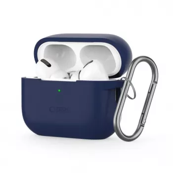 Tech-Protect custodia in silicone con gancio per Apple AirPods Pro 1 / 2 blu