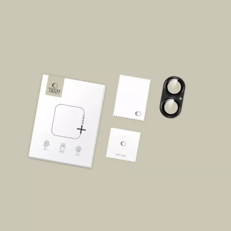 Tech-Protect CamFull Fit+ Protezione per obiettivo fotocamera per Apple iPhone 17, Nero