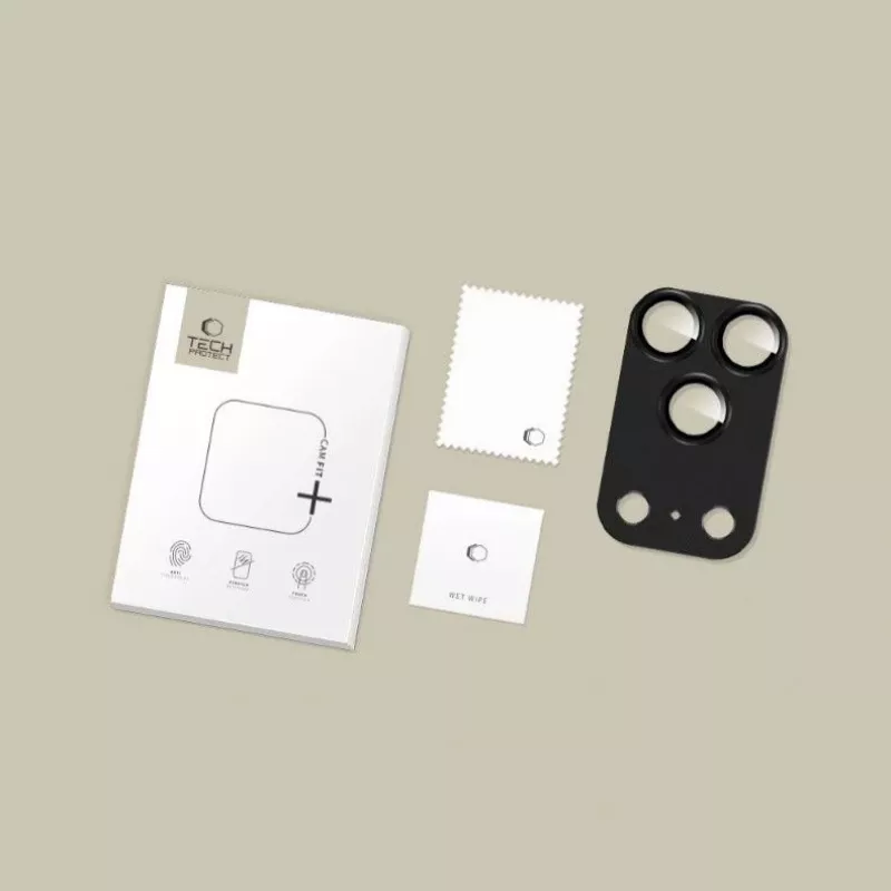 Tech-Protect CamFull Fit Protezione per obiettivo fotocamera per Apple iPhone 17 Pro Max, Nero