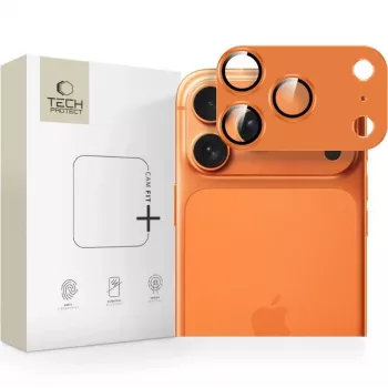 Tech-Protect CamFull Fit Protezione lente fotocamera per Apple iPhone 17 Pro Max - Cosmic Orange