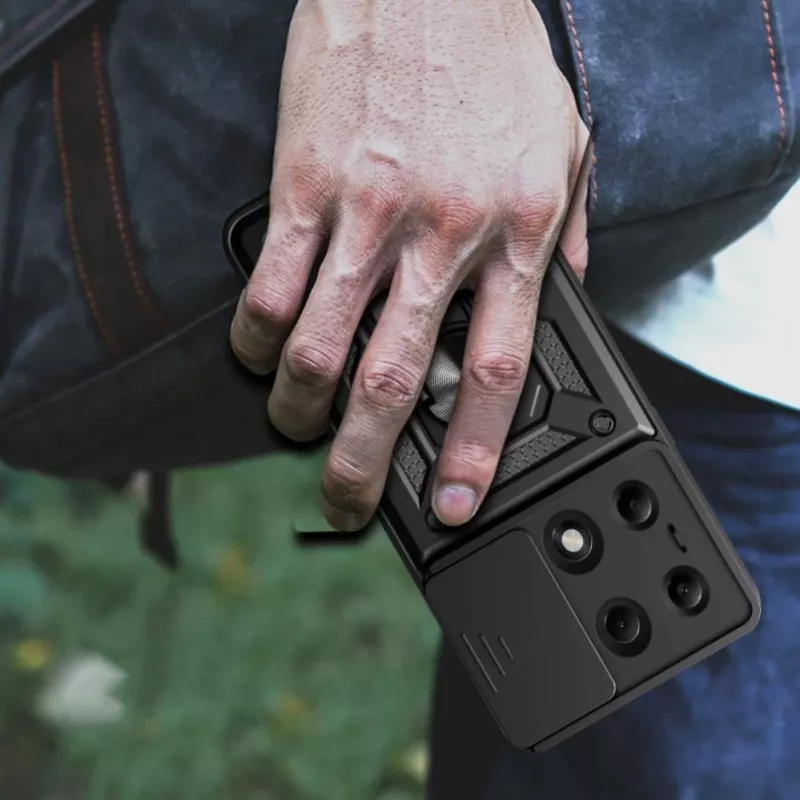 Tech-Protect CamShield Pro Case per Xiaomi Redmi Note 13 Pro 4G / LTE / Poco M6 Pro 4G / LTE - nero