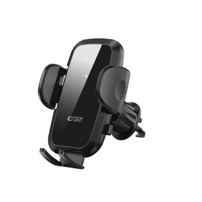Tech-Protect CM15W-V1 supporto universale per auto con caricabatterie Qi 15W per cruscotto e bocchette - nero