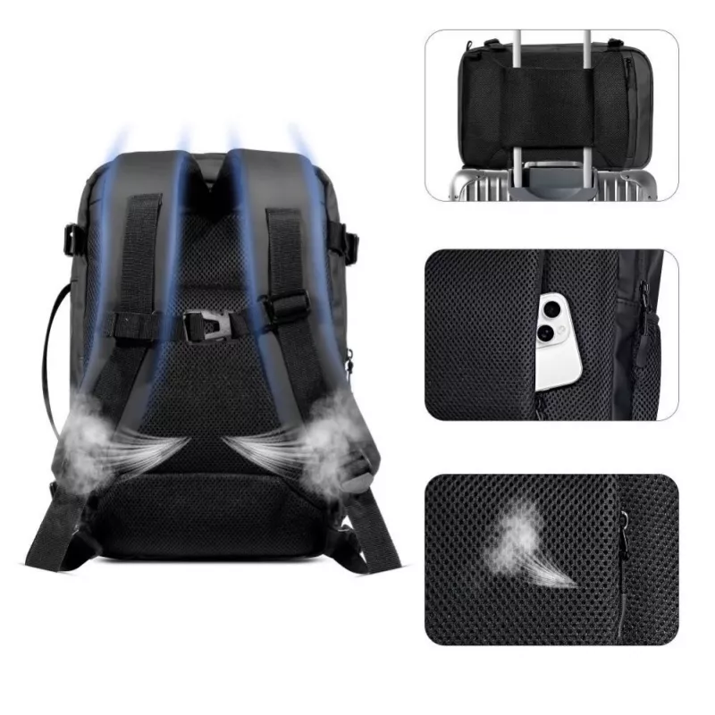 Tech-Protect Defender S50 Zaino per Ryanair e Wizzair, 20L laptop - nero