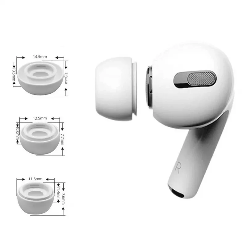 Tech-Protect gommini per AirPods Pro 1/2 - S/M/L - bianco (3 paia)