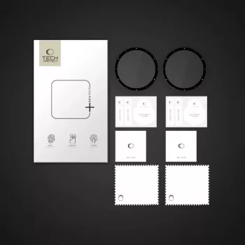 Tech-Protect Glass Flex+ protezione display in vetro ibrido per Garmin Venu 3 (confezione da 2, bordo nero)