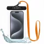 Tech-Protect Magmat Hybrid Case per Apple iPhone 15 Pro Max, nero/arancione, compatibile MagSafe