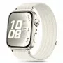 Tech-Protect cinturino in nylon per Huawei Watch Fit 3 / 4 / 4 Pro / 5 / 5 Pro - bianco