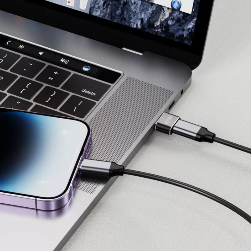 Tech-Protect adattatore USB-A (maschio) a USB-C (femmina) - USB 3.0, 5 Gbps, Space Grey