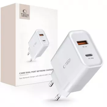 Tech-Protect White MagSafe Back Cover per Apple iPhone 15 Pro Max