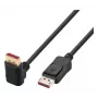 Techly cavo DisplayPort 1.4 M/M 4K@120Hz 1m nero con angolo su un lato ICOC-DSP-A14-010NT9