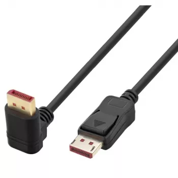 Techly Cavo DisplayPort 1.4 M/M 4K@120Hz 2m nero con angolo su un lato ICOC-DSP-A14-020NT9