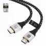 Techly ICOC-HDMI21-8-010T cavo HDMI 2.1 1m 48Gbps 8K 10K intrecciato nero