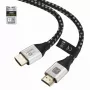 Techly ICOC-HDMI21-8-020T cavo HDMI 2.1 8K 10K 48Gbps 2m nero intrecciato