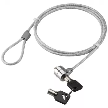 Techly IQ-LOK-08-KT lucchetto di sicurezza per notebook con cavo in acciaio da 1,4m e due chiavi