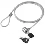 Techly IQ-LOK-08-KT lucchetto di sicurezza per notebook con cavo in acciaio da 1,4m e due chiavi