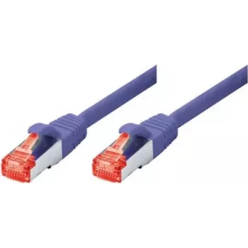 TECLINE cavo patch Cat 6 S-STP PIMF, viola, 0,5 m, slim bend protection 71500V