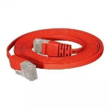 TECLINE cavo patch piatto Cat.6 U/UTP, rosso, 5,0 m 77805r