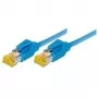 TECLINE cavo patch Cat 6a S/FTP, 0,5m, blu, LSZH, 10GbE, Hirose TM31 72200B