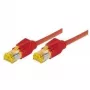 TECLINE cavo patch Cat 6a S/FTP, rosso, 0,5 m, LSZH, Hirose TM31, 10 Gbps 72200R