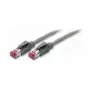 TECLINE cavo patch Cat 6a S/FTP PiMF, 10Gbps, LSZH, grigio, 30m, cavo Draka, connettore Hirose TM31 72230