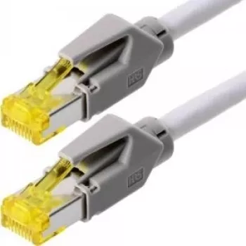 TECLINE Dätwyler Cavo patch Cat 6a S/FTP PiMF, grigio, 3,0 m, LSZH, Hirose TM31, 1200 MHz, UniNet 7702 (78003)