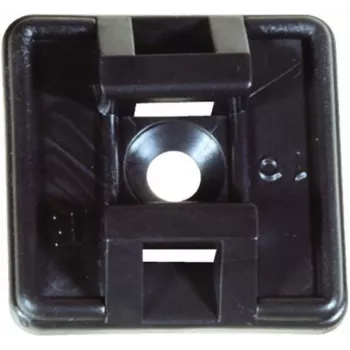 TECLINE Base adesiva per fascette fermacavi fino a 4,8 mm di larghezza, nero, 100 pezzi 690048S