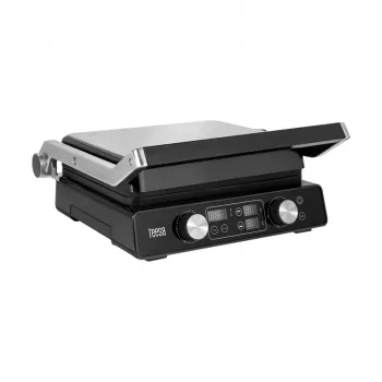 TEESA TSA3239 grill elettrico, pressa panini, 3 posizioni, piastre rimovibili, 2000 W