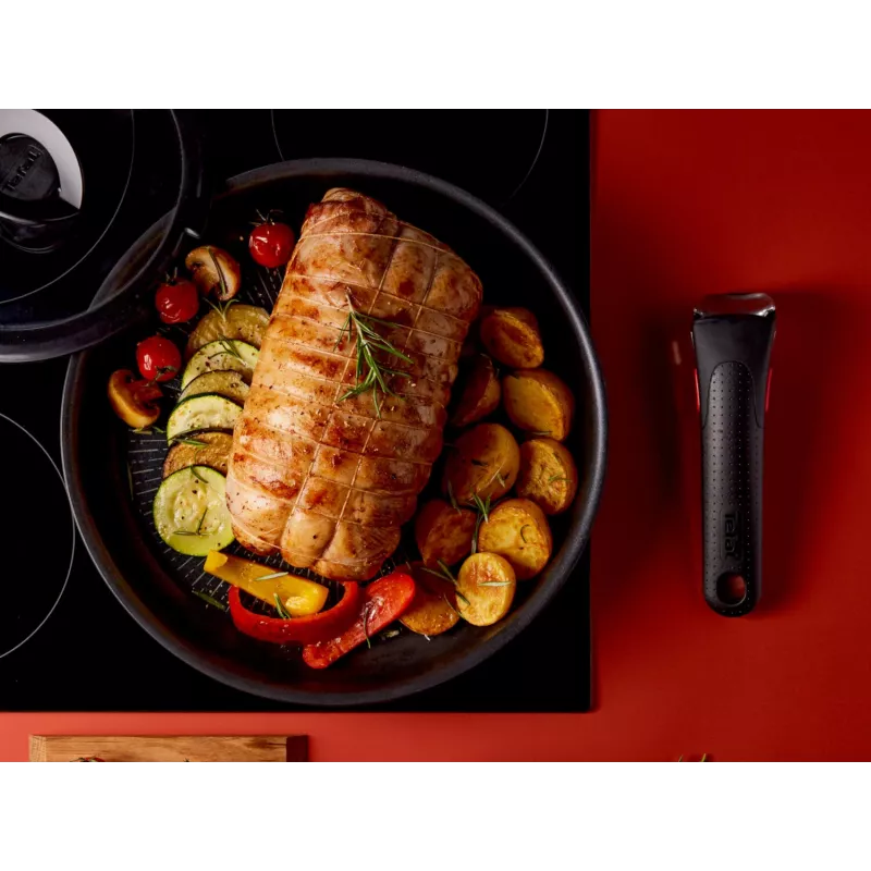 Tefal Ingenio Eco Resist Set di padelle, 3 pezzi (22 cm & 26 cm) con manico rimovibile