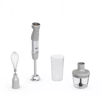 Tefal Quickchef+ HB673B30 Frullatore a immersione 1000 W grigio, acciaio inox