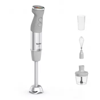 Tefal Quickchef+ HB673B30 Frullatore a immersione 1000 W grigio, acciaio inox