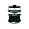 Tefal Convenient VC140135 Vaporiera, 2 cestelli, 6 L, 900 W, Nero