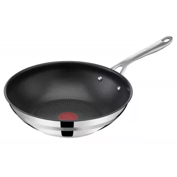 TEFAL Padella wok di Jamie Oliver Cook Smart (acciaio inox/nero, Ø 28 cm)