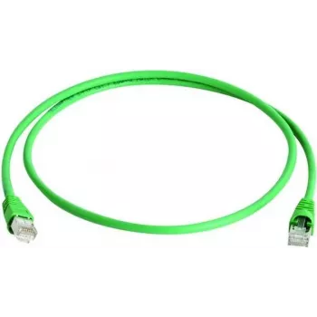 Telegärtner 100008571 Cavo patch RJ45, CAT 5e F/UTP, 3,0 m, verde, ignifugo, con protezione anti-piegatura