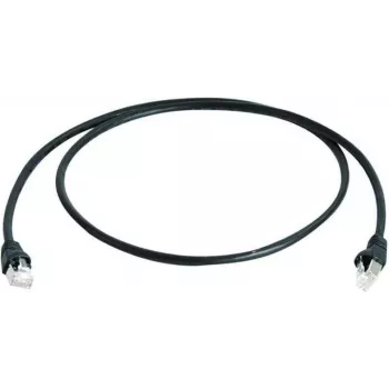 Telegärtner 100008948 Cavo patch CAT 5e F/UTP RJ45, 7,5 m, nero, ignifugo, protezione antitorsione
