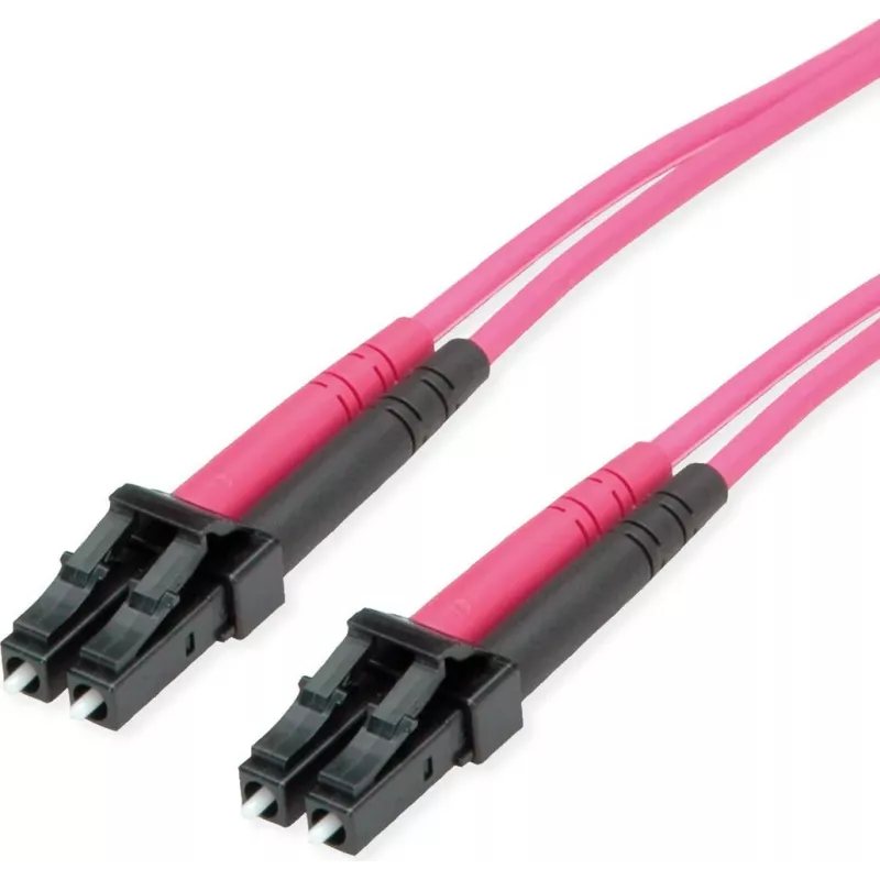 TELEGÄRTNER cavo patch in fibra ottica LC a LC OM4 duplex 50/125 multimodale, viola LSZH 100011512