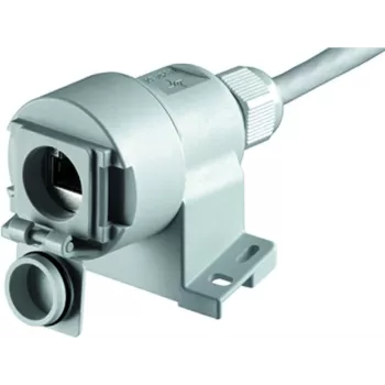 Telegärtner AMJ45 connettore femmina RJ45 Categoria 6A, dritto, 8P8C, grigio chiaro, IP67