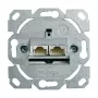 Telegärtner AMJ45 Modulo di connessione dati, 2 porte RJ45, Cat.6A schermato, 10G, IDC senza attrezzi, case in zinco