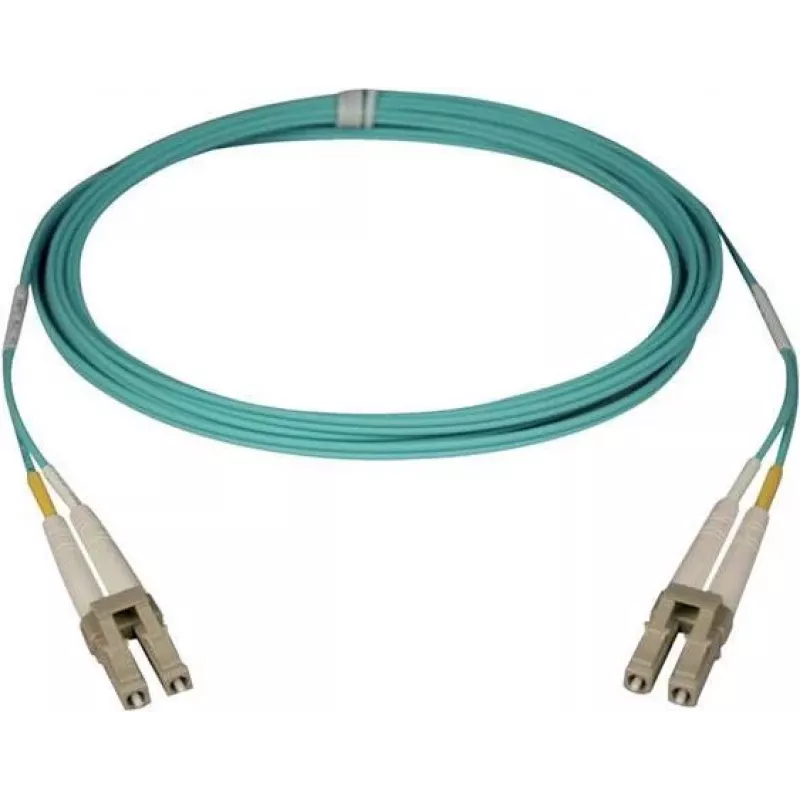 Telegärtner cavo patch in fibra ottica LC su LC multimodale OM3 duplex, 2m, aqua L00871A0006
