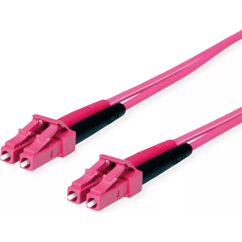 Telegärtner cavo patch in fibra ottica LC a LC OM4 duplex, 2m, viola 100011327