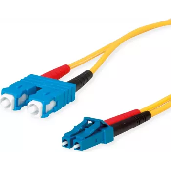 Telegärtner cavo patch in fibra ottica LC su SC single-mode, 2m, 9/125µm, LSZH giallo
